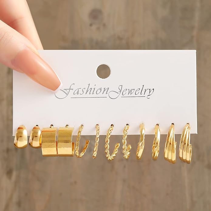 Shining Diva Fashion 18 Pairs Combo Earring Set Latest Stylish Western Earrings for Women and Girls