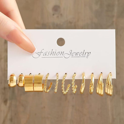 Shining Diva Fashion 18 Pairs Combo Earring Set Latest Stylish Western Earrings for Women and Girls