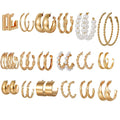 Shining Diva Fashion 18 Pairs Combo Earring Set Latest Stylish Western Earrings for Women and Girls